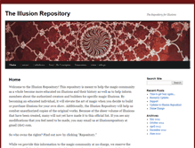 Tablet Screenshot of illusionrepository.com